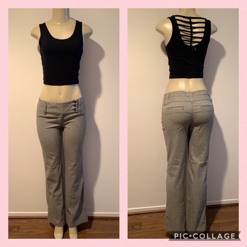 Grey career dress pants